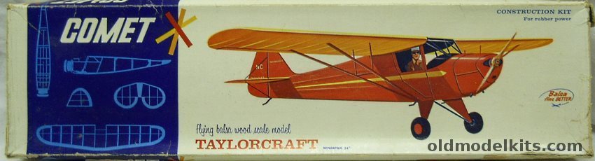 Comet Taylorcraft - 54 inch Wingspan Flying Model for RC, 3505-298 plastic model kit